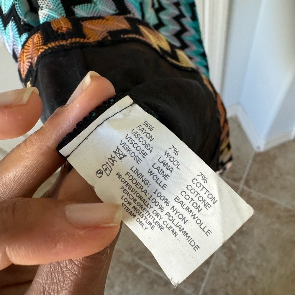 MISSONI  Rainbow Zig Zag dress WORN ONCE - Picture 8 of 9
